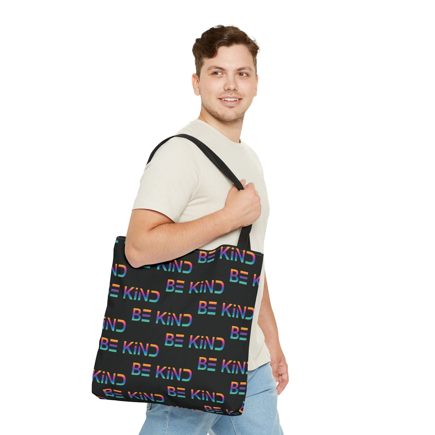 Be Kind Neon Tote Bag - Bold Positivity Carry-All