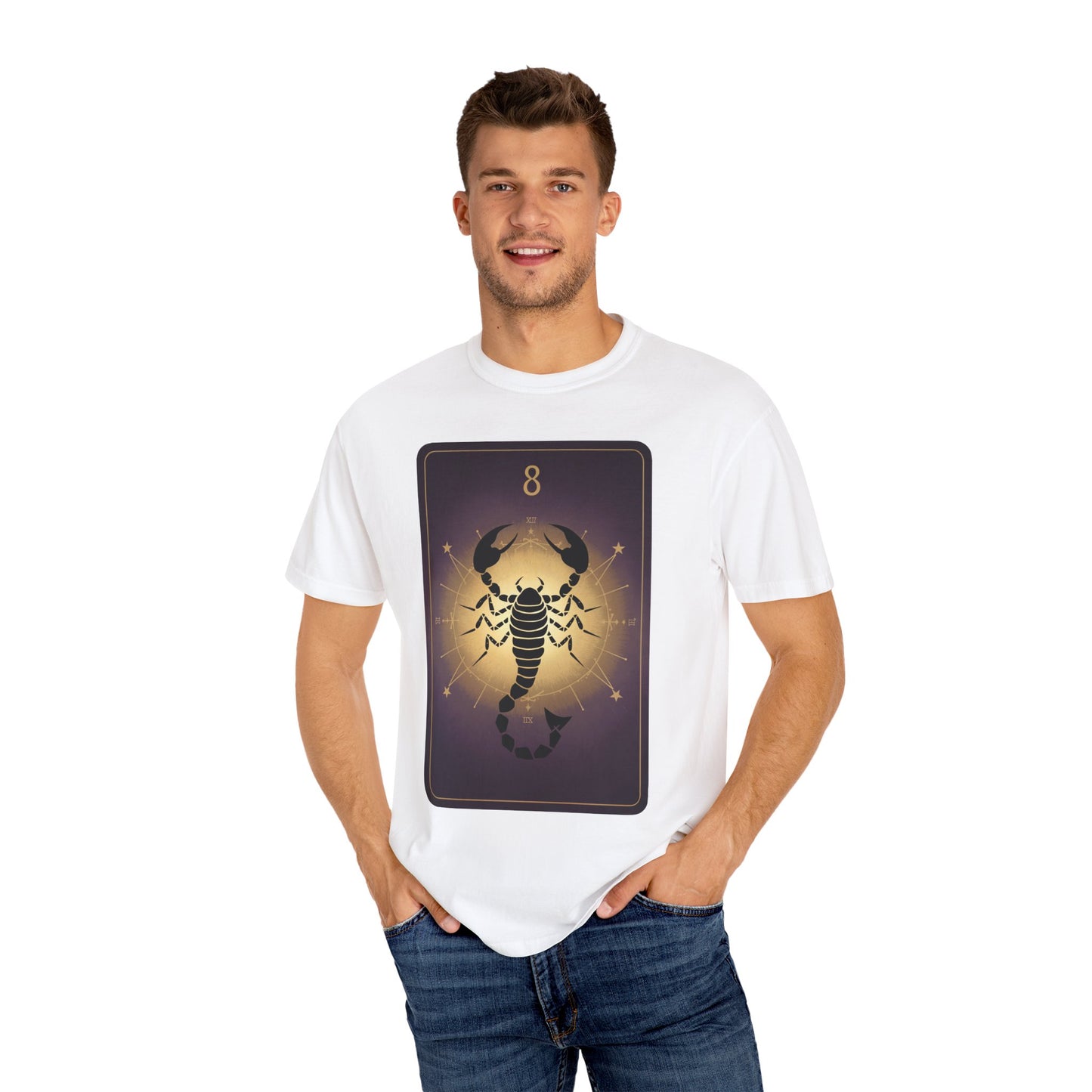 Scorpio Sting Tarot Tee - Intense Scorpion Zodiac Graphic T-Shirt