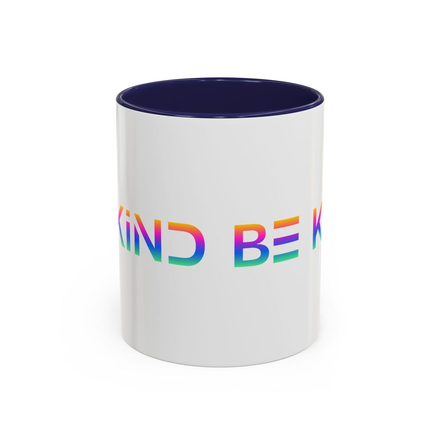 Be Kind Neon Accent Mug - 11oz Positivity Coffee Cup