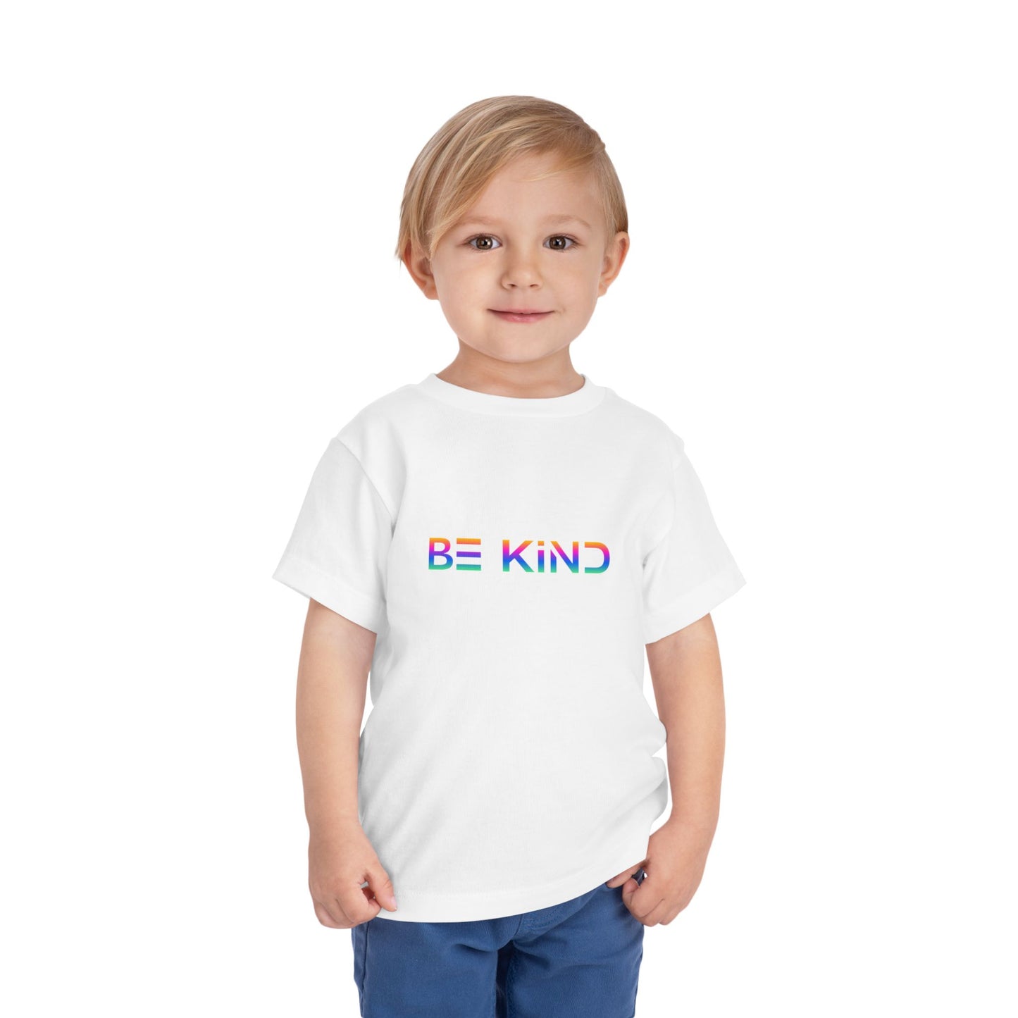 Be Kind Toddler Tee - Positive Vibes Short Sleeve Shirt