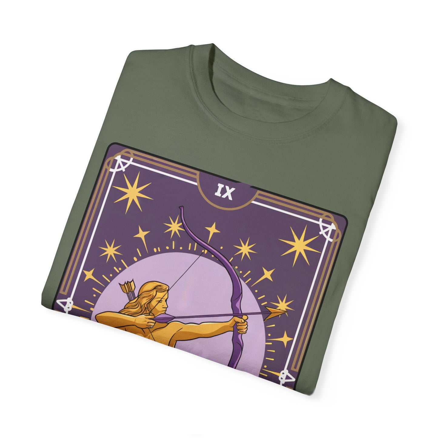 Sagittarius Archer Tarot Tee - Adventurous Centaur Zodiac Graphic T-Shirt