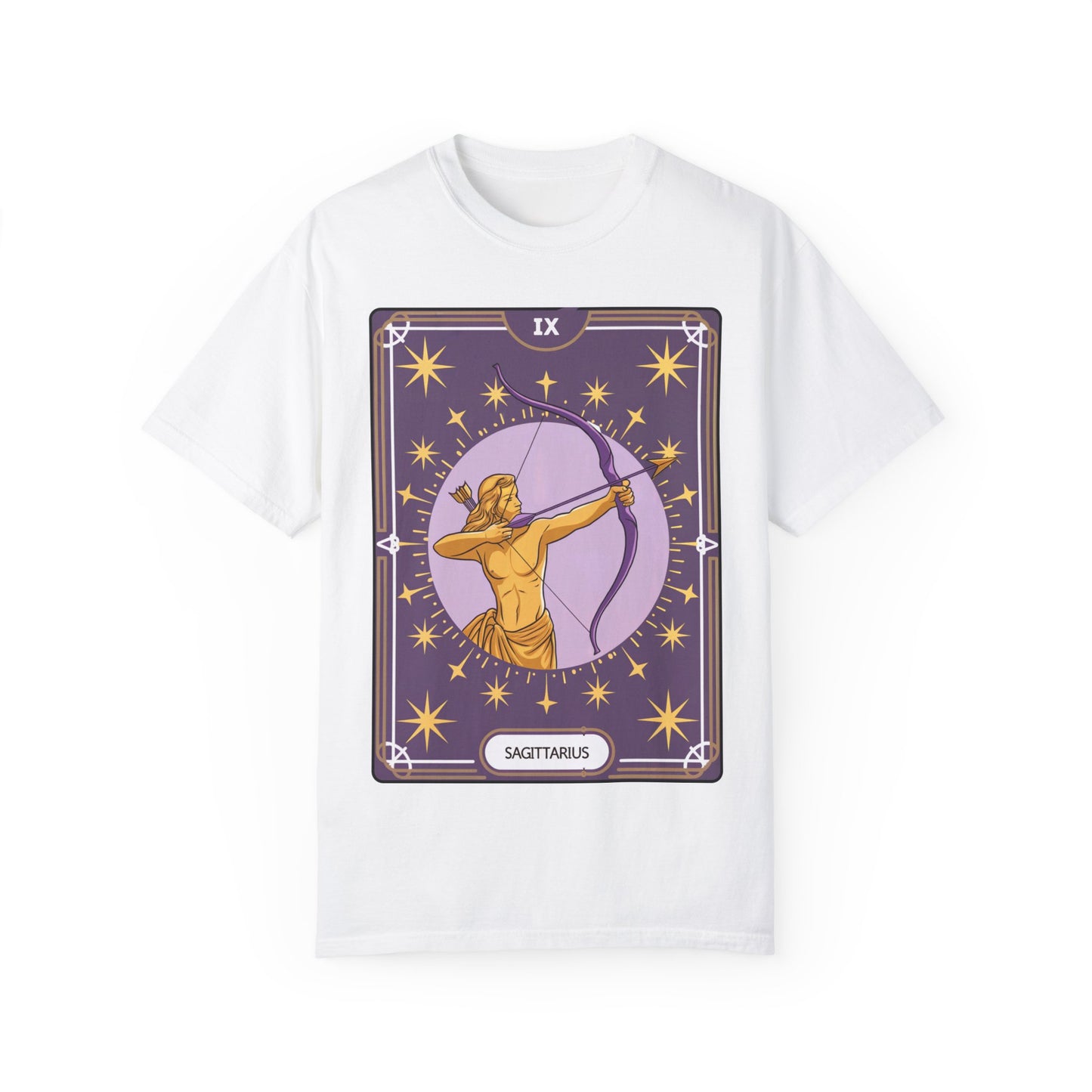 Sagittarius Archer Tarot Tee - Adventurous Centaur Zodiac Graphic T-Shirt