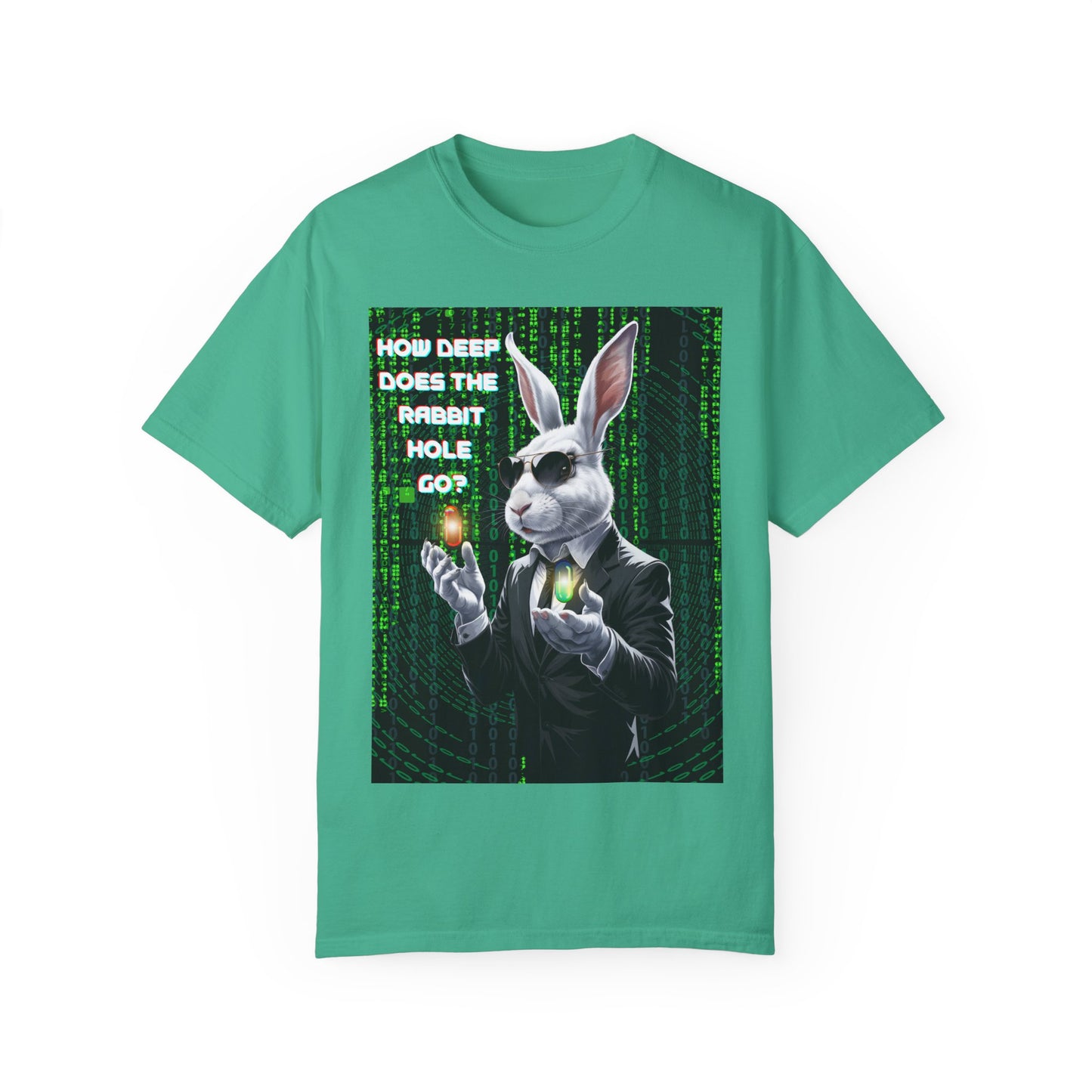 Rabbit Hole Tee - Wonderland Meets The Matrix Graphic T-Shirt