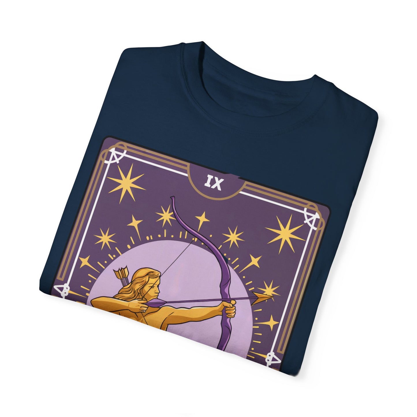 Sagittarius Archer Tarot Tee - Adventurous Centaur Zodiac Graphic T-Shirt