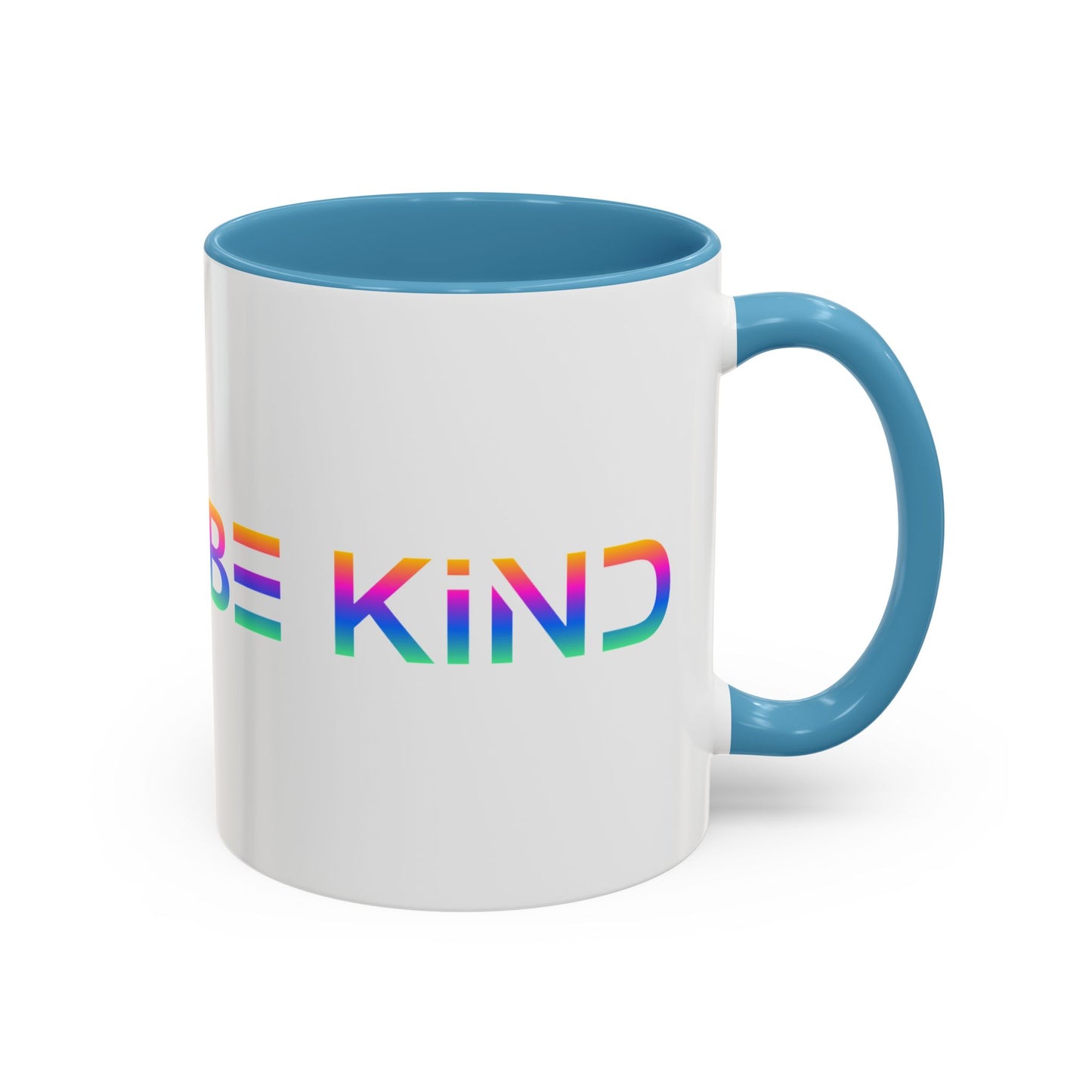 Be Kind Neon Accent Mug - 11oz Positivity Coffee Cup