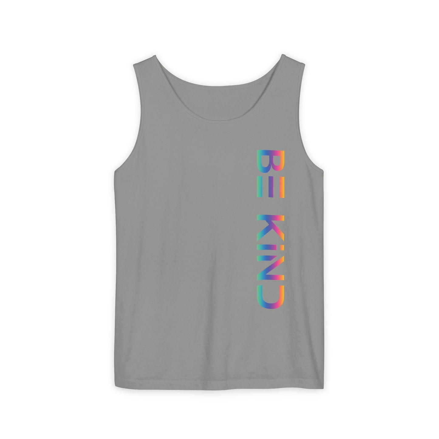 Be Kind Neon Tank Top - Front and Back Positivity Print