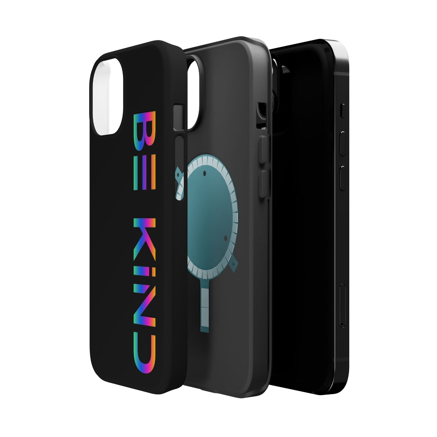 Be Kind Neon iPhone Case - Positive Vibes Protective Magnetic Tough Cases