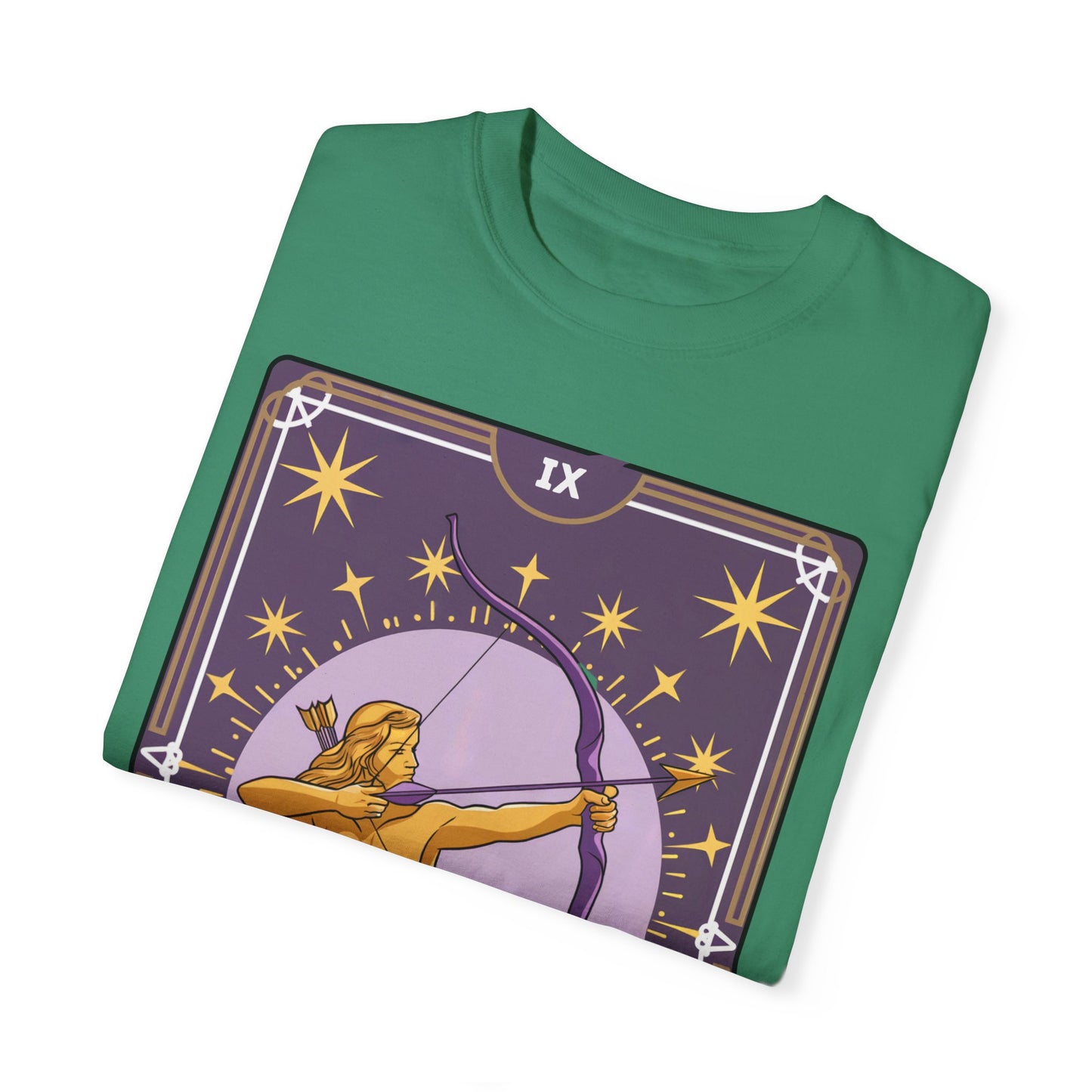 Sagittarius Archer Tarot Tee - Adventurous Centaur Zodiac Graphic T-Shirt