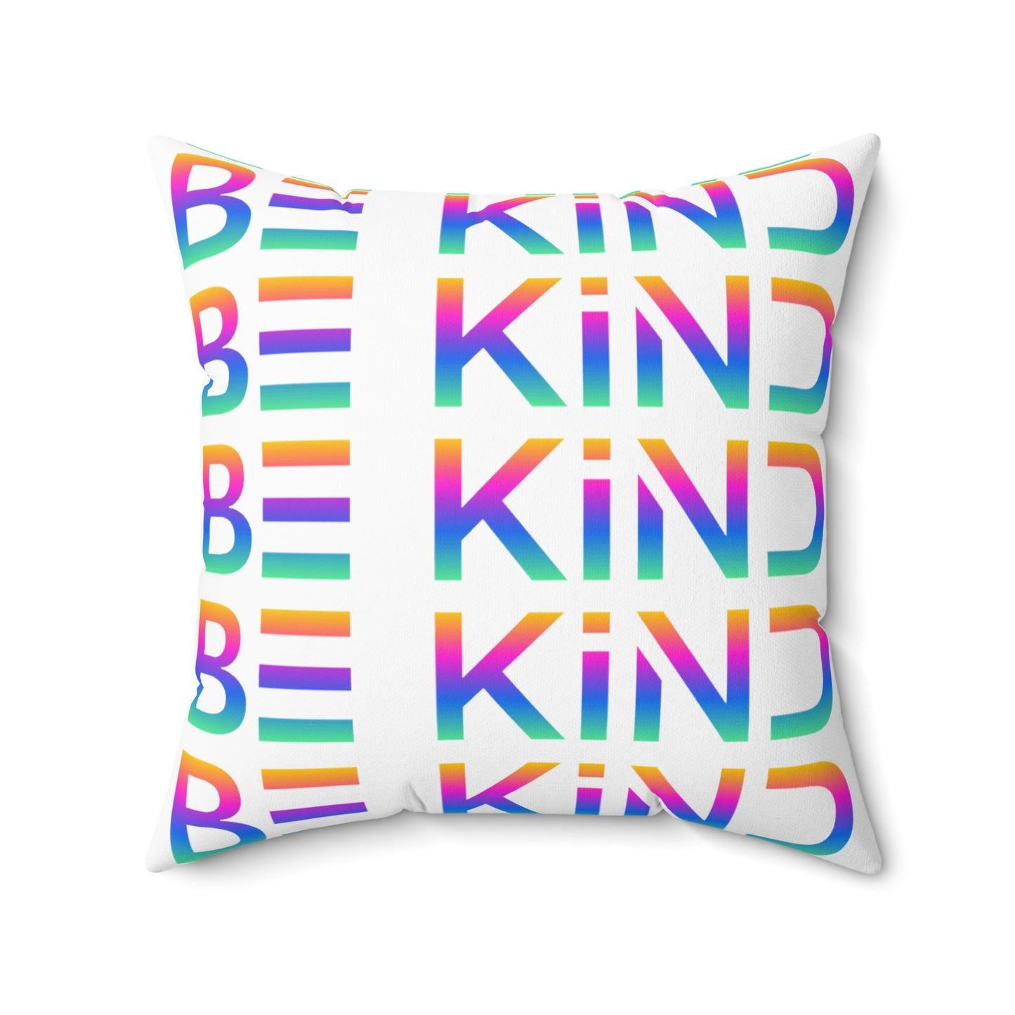 Be Kind Neon Accent Pillow - Vibrant Positivity Home Décor