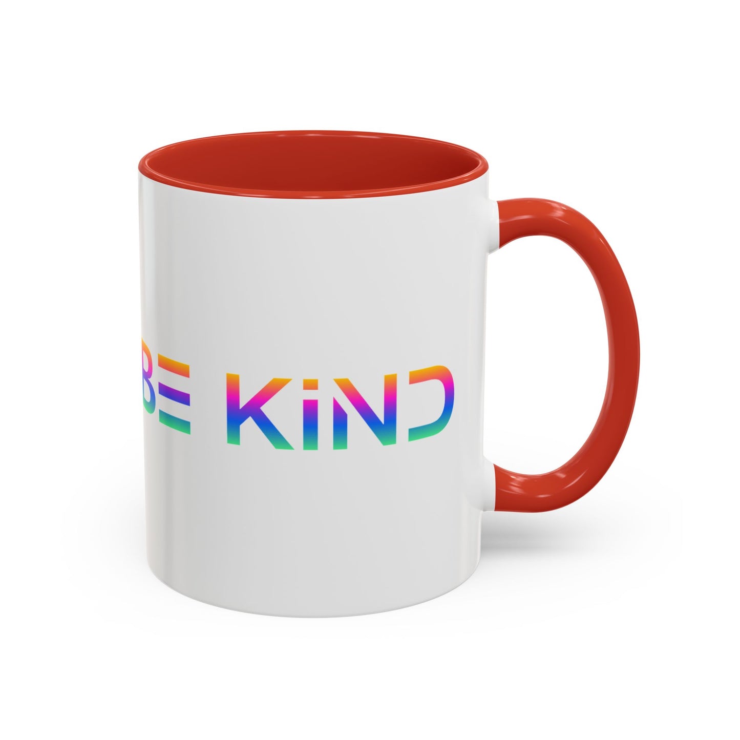 Be Kind Neon Accent Mug - 11oz Positivity Coffee Cup