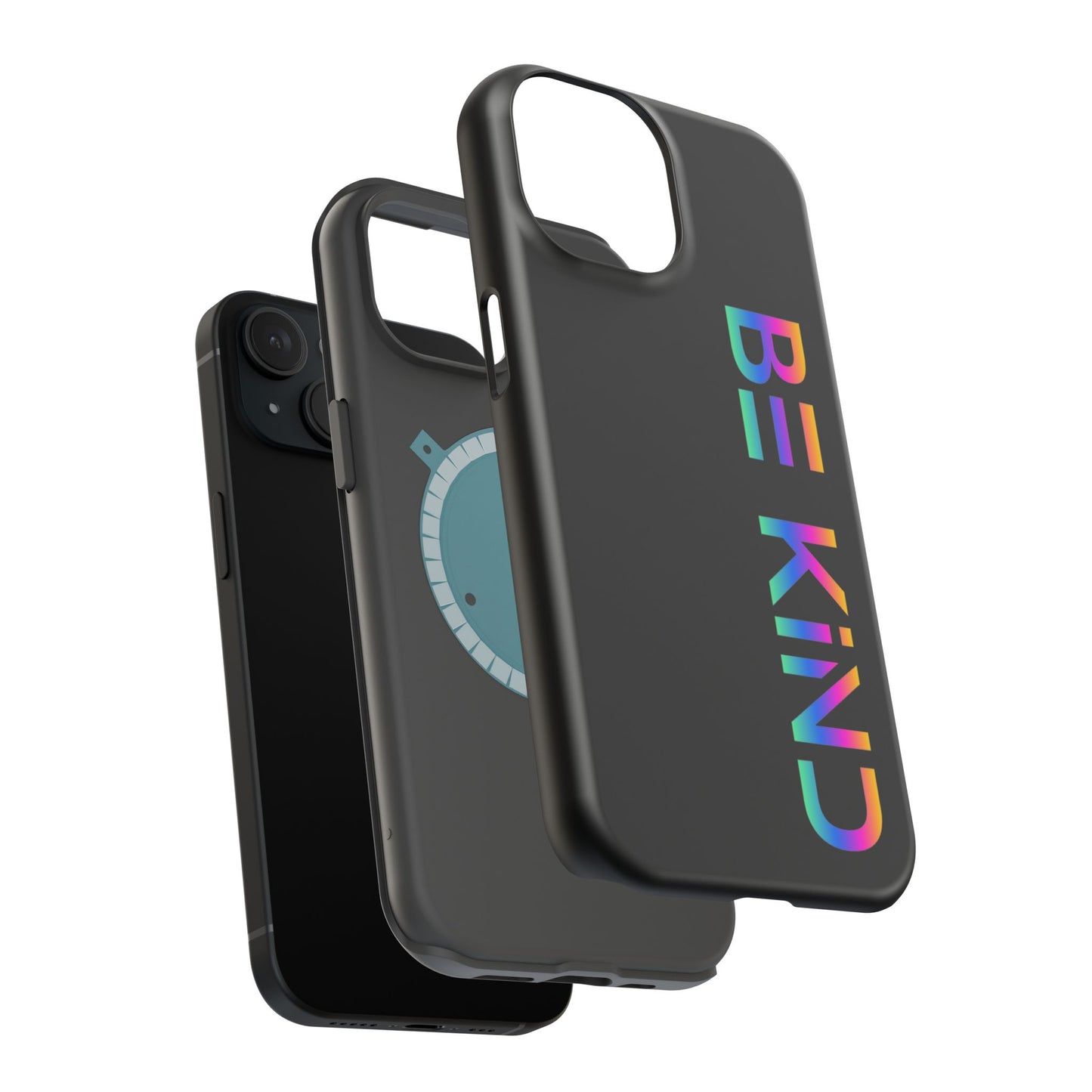 Be Kind Neon iPhone Case - Positive Vibes Protective Magnetic Tough Cases