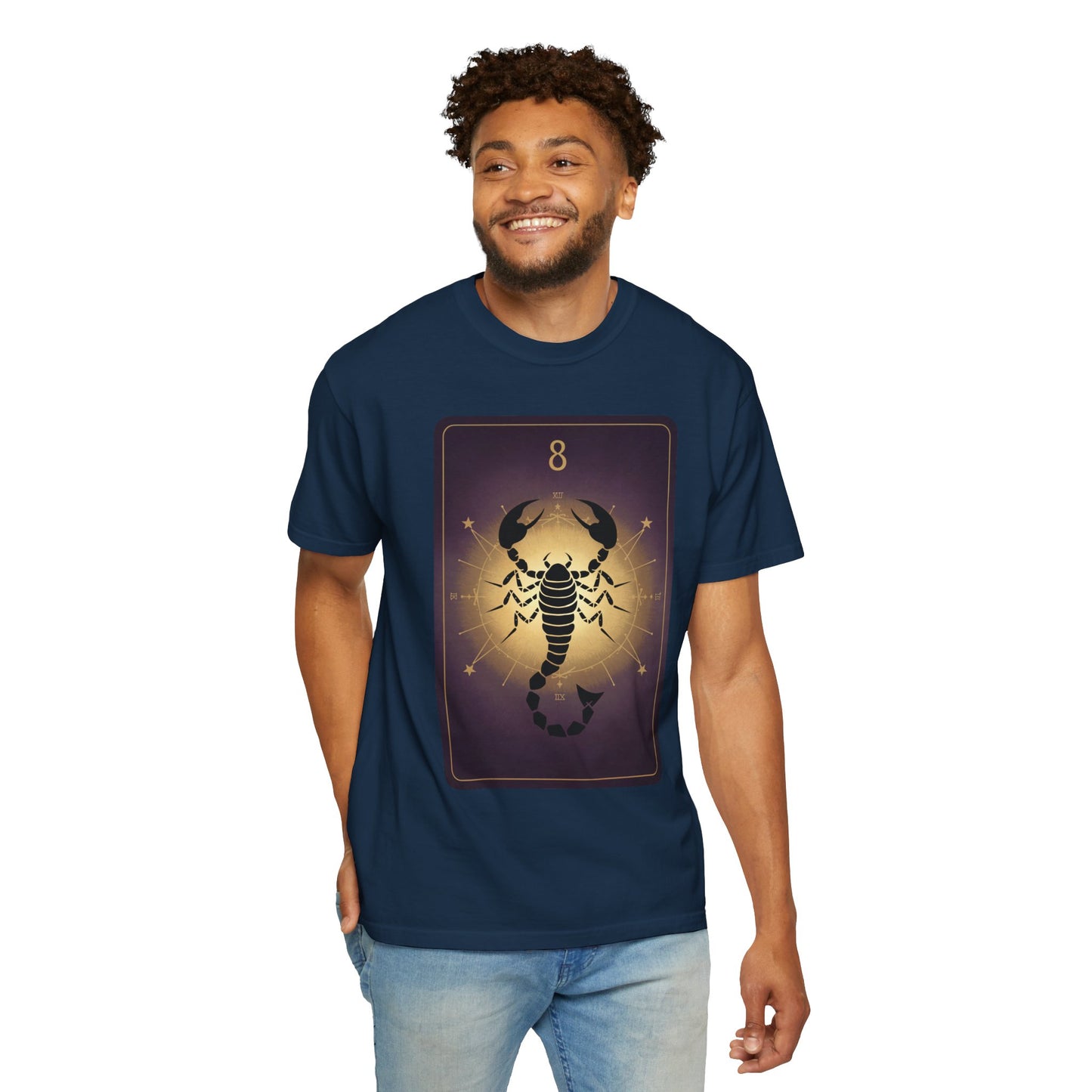 Scorpio Sting Tarot Tee - Intense Scorpion Zodiac Graphic T-Shirt