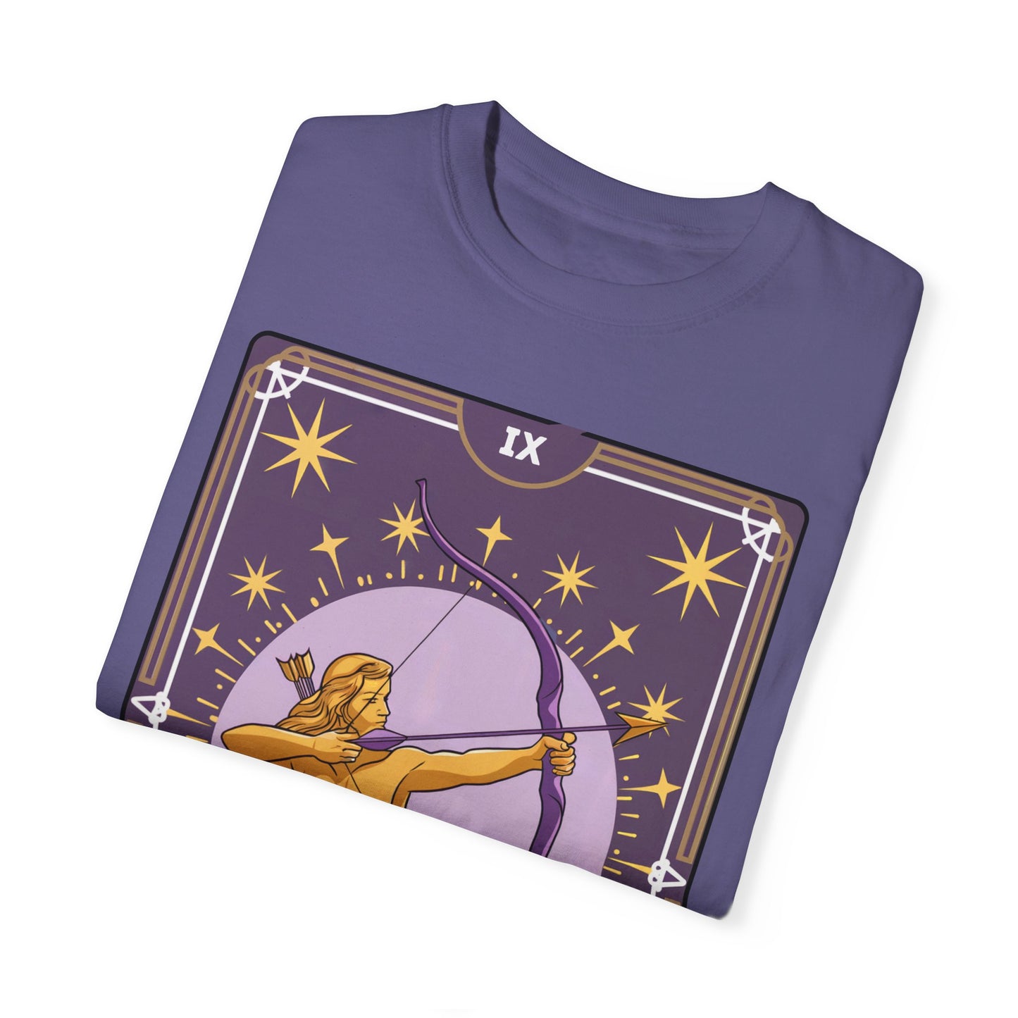 Sagittarius Archer Tarot Tee - Adventurous Centaur Zodiac Graphic T-Shirt