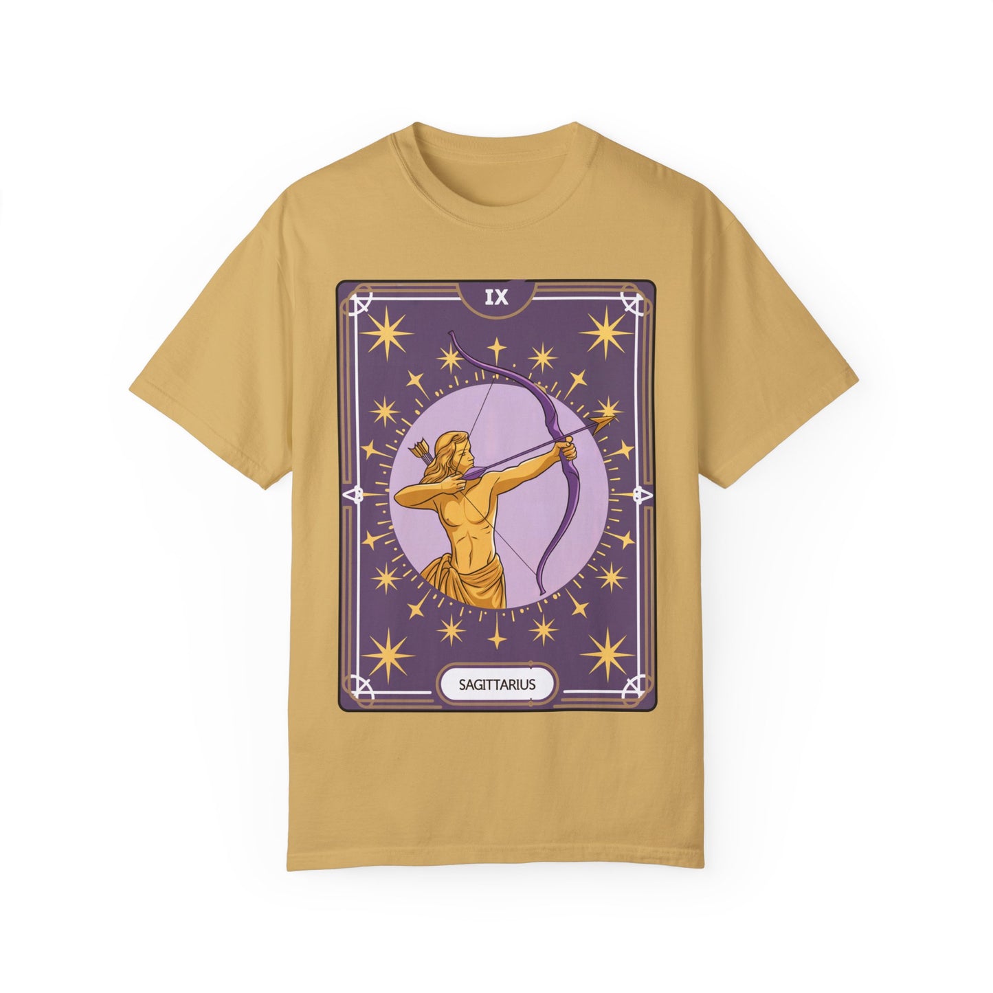 Sagittarius Archer Tarot Tee - Adventurous Centaur Zodiac Graphic T-Shirt