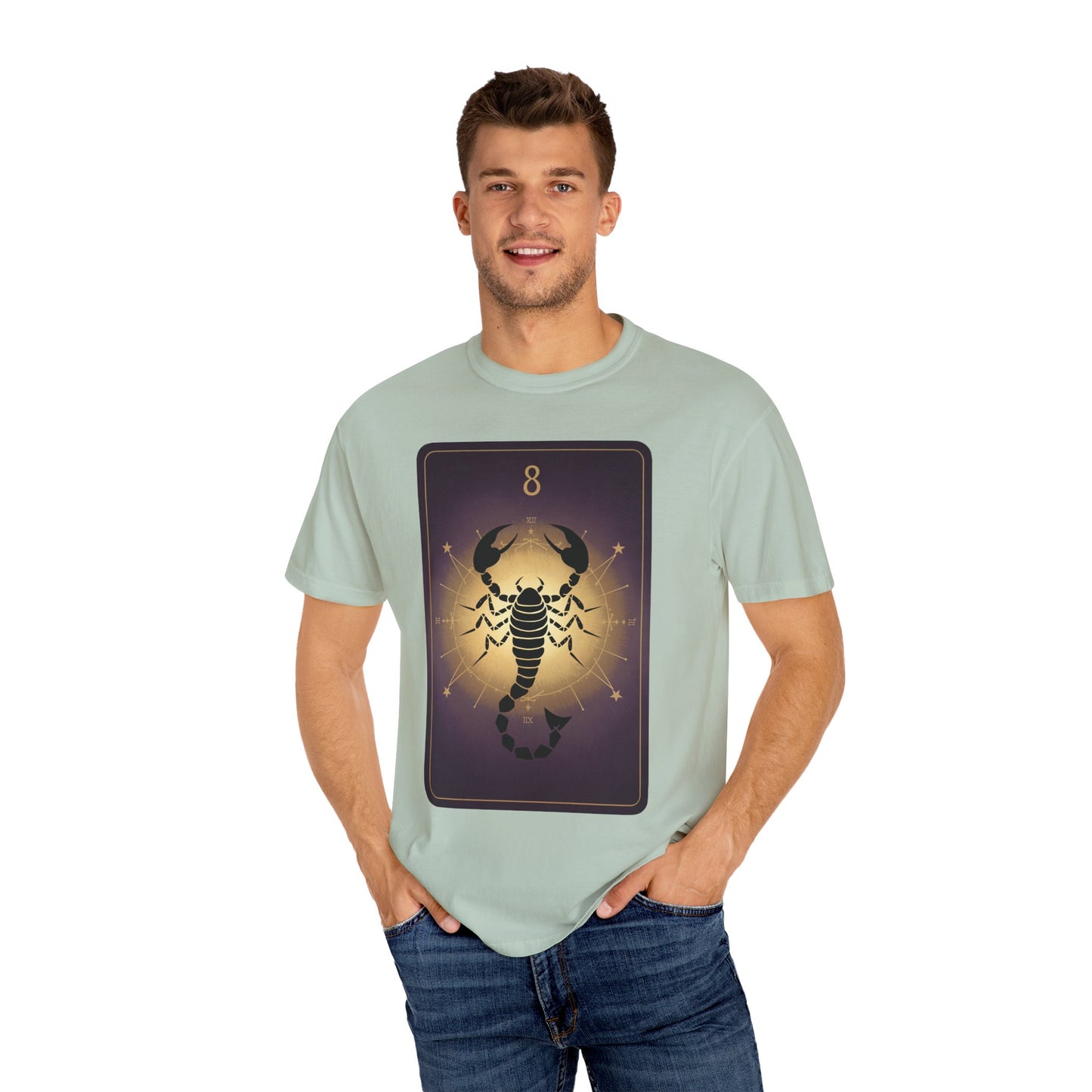 Scorpio Sting Tarot Tee - Intense Scorpion Zodiac Graphic T-Shirt