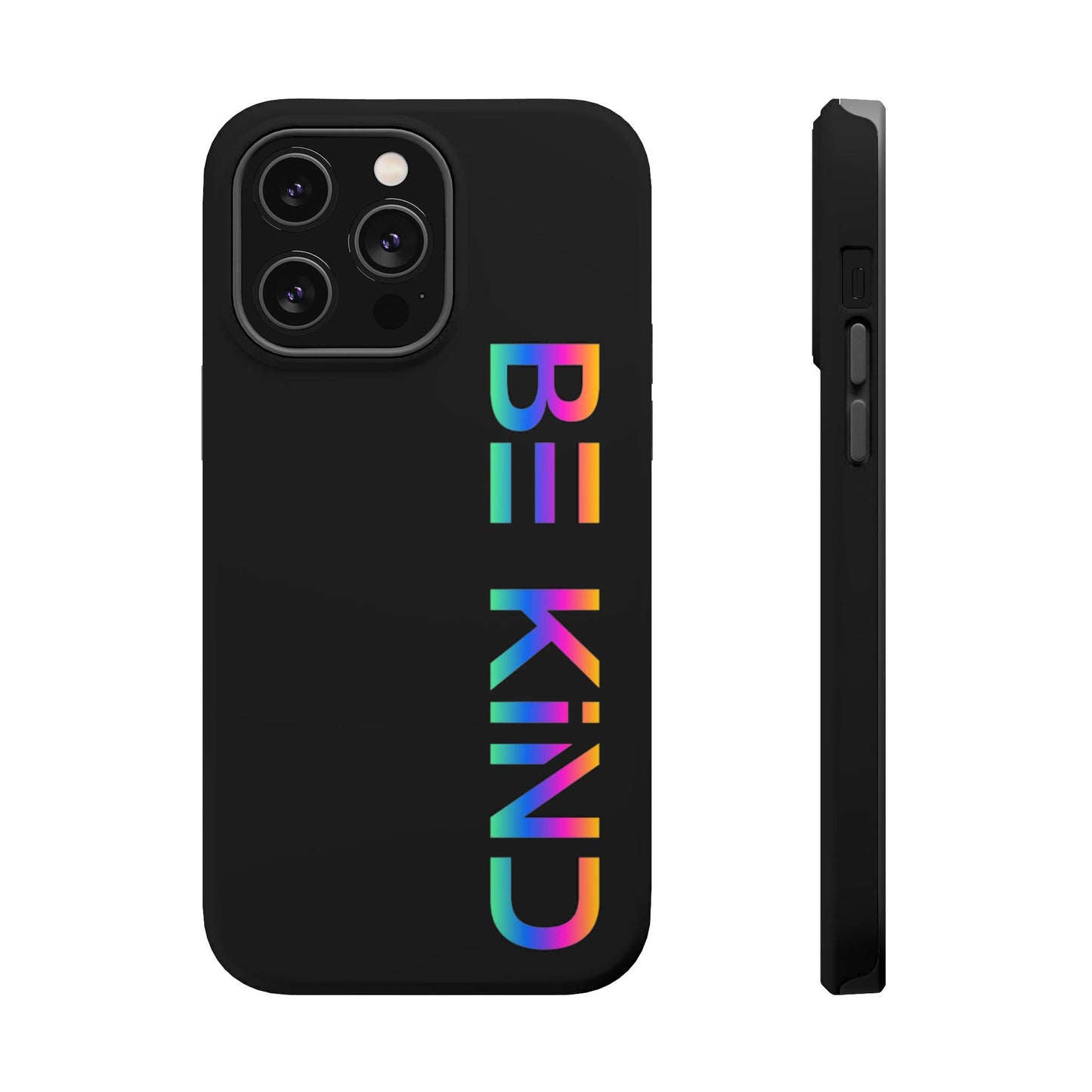 Be Kind Neon iPhone Case - Positive Vibes Protective Magnetic Tough Cases