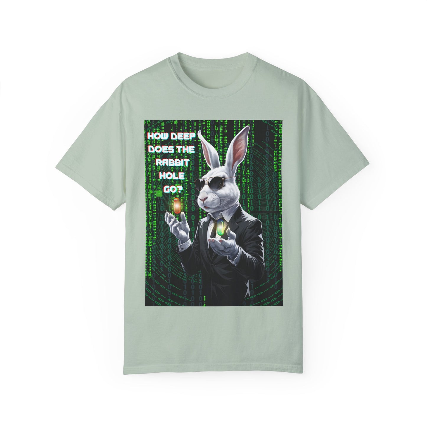 Rabbit Hole Tee - Wonderland Meets The Matrix Graphic T-Shirt