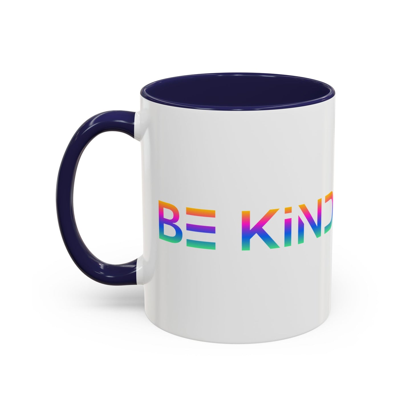 Be Kind Neon Accent Mug - 11oz Positivity Coffee Cup