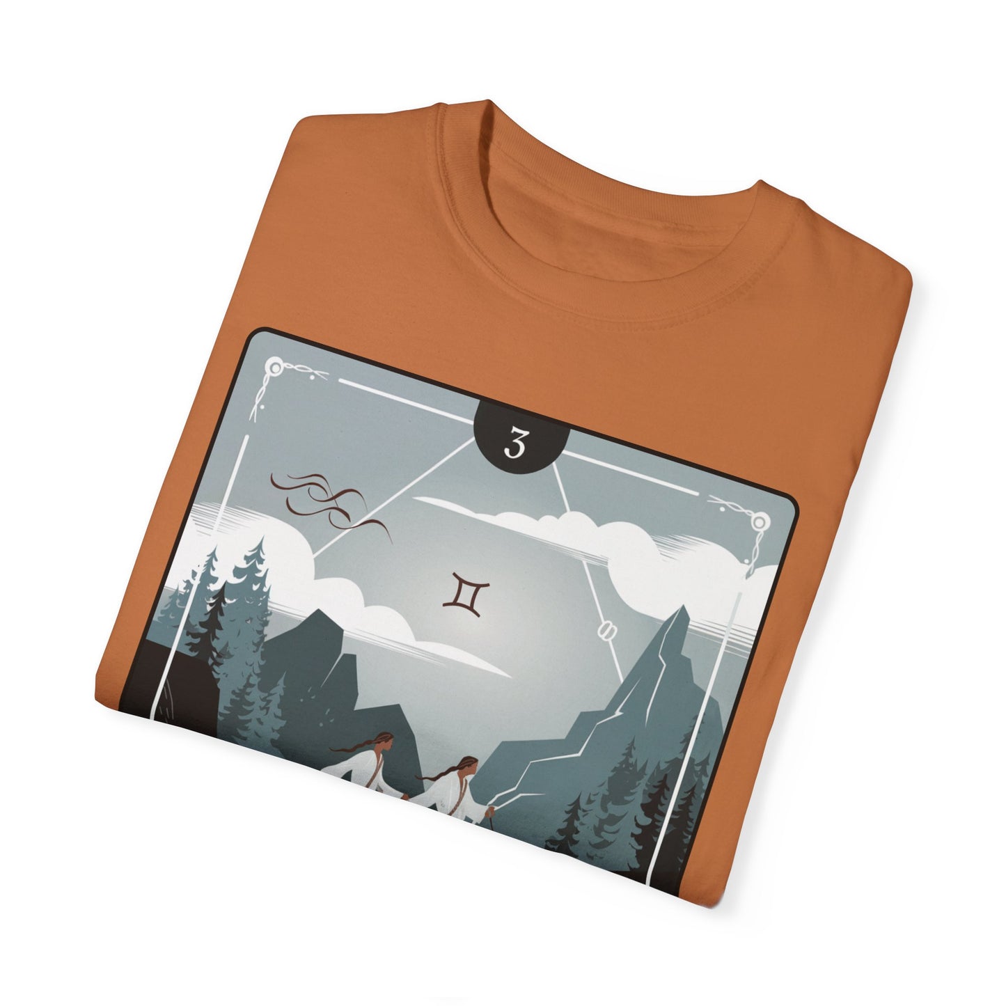 Gemini Zodiac Tarot T-Shirt – Duality in Motion