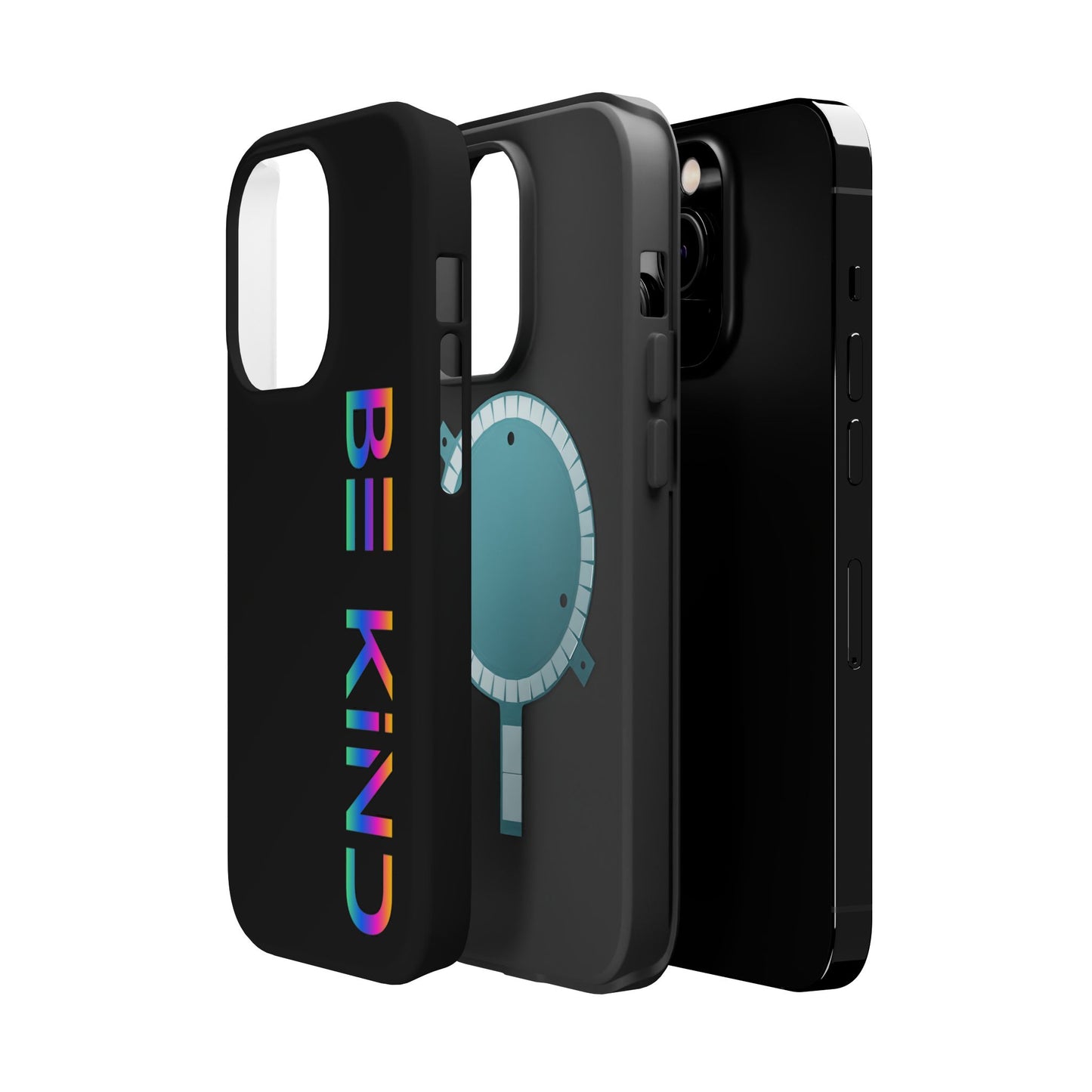 Be Kind Neon iPhone Case - Positive Vibes Protective Magnetic Tough Cases