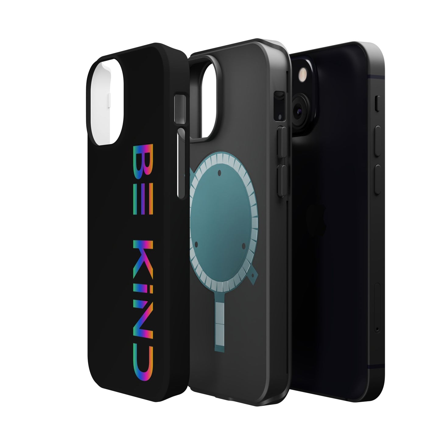 Be Kind Neon iPhone Case - Positive Vibes Protective Magnetic Tough Cases