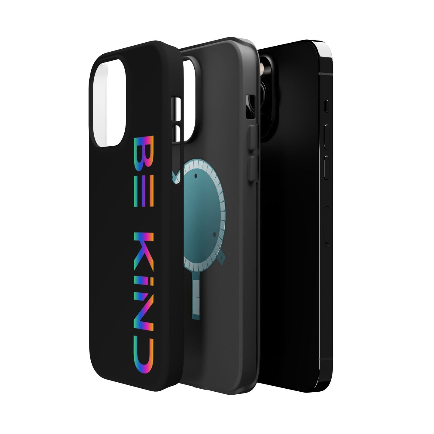 Be Kind Neon iPhone Case - Positive Vibes Protective Magnetic Tough Cases