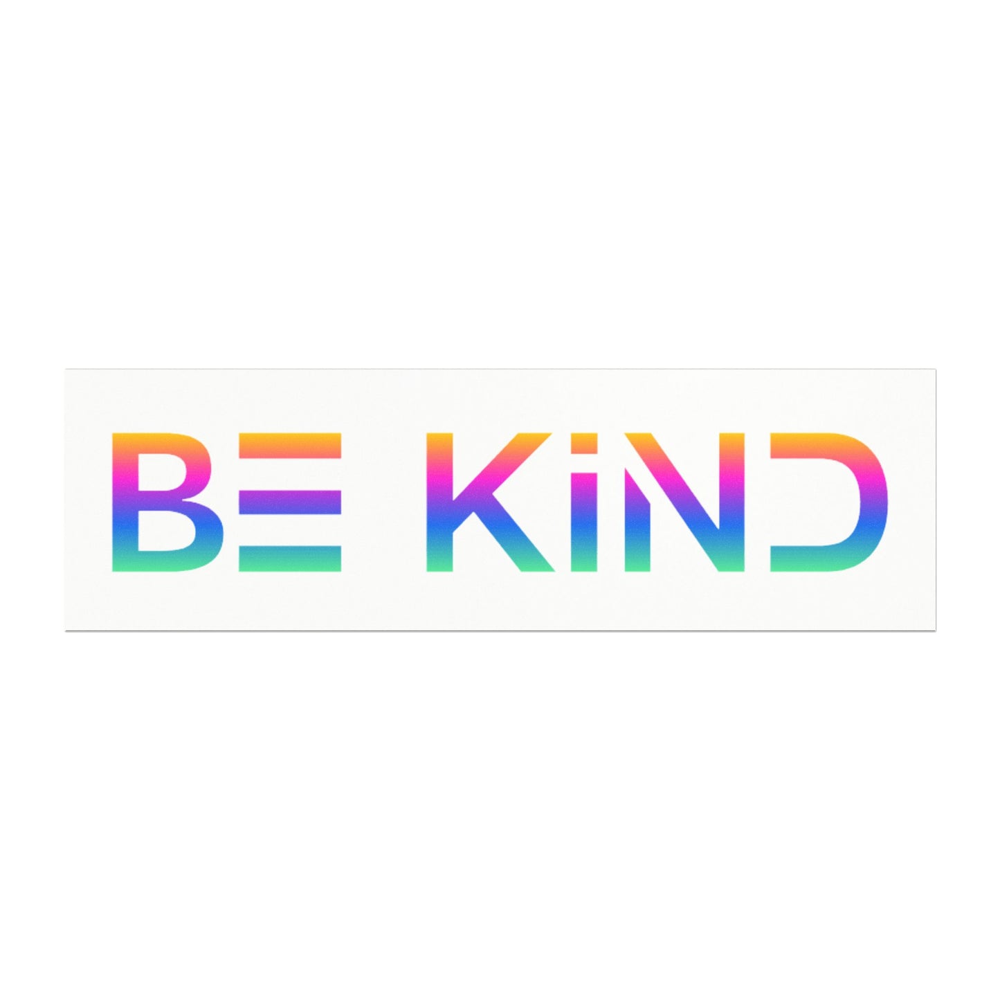 Be Kind Neon Bumper Magnet - Positive Vibes Car Accessory