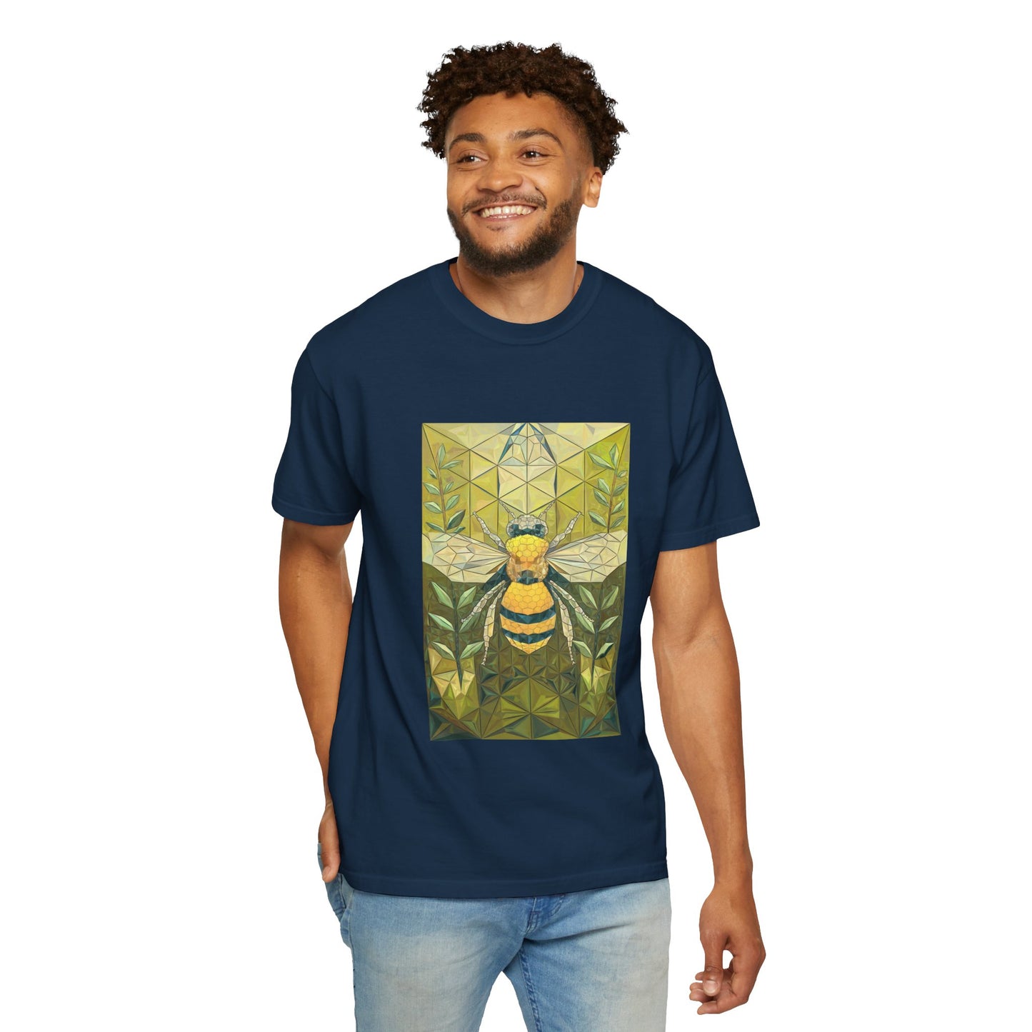 Spirit of the Bee Tee - Nature-Inspired Geometric Art T-Shirt