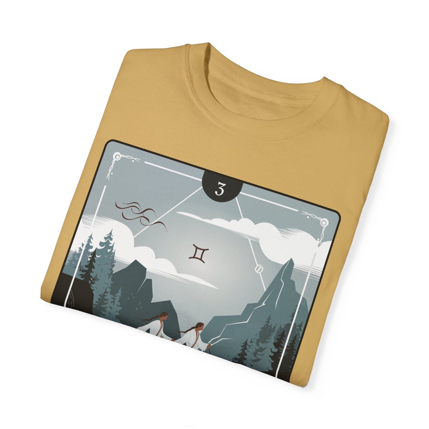 Gemini Zodiac Tarot T-Shirt – Duality in Motion