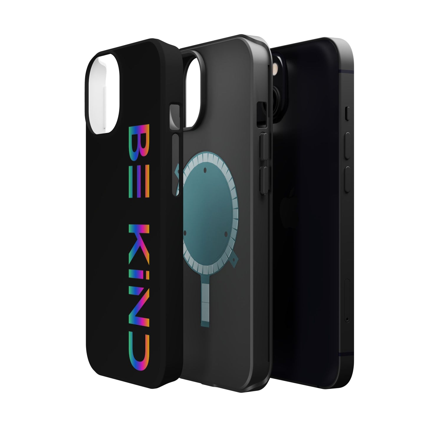 Be Kind Neon iPhone Case - Positive Vibes Protective Magnetic Tough Cases