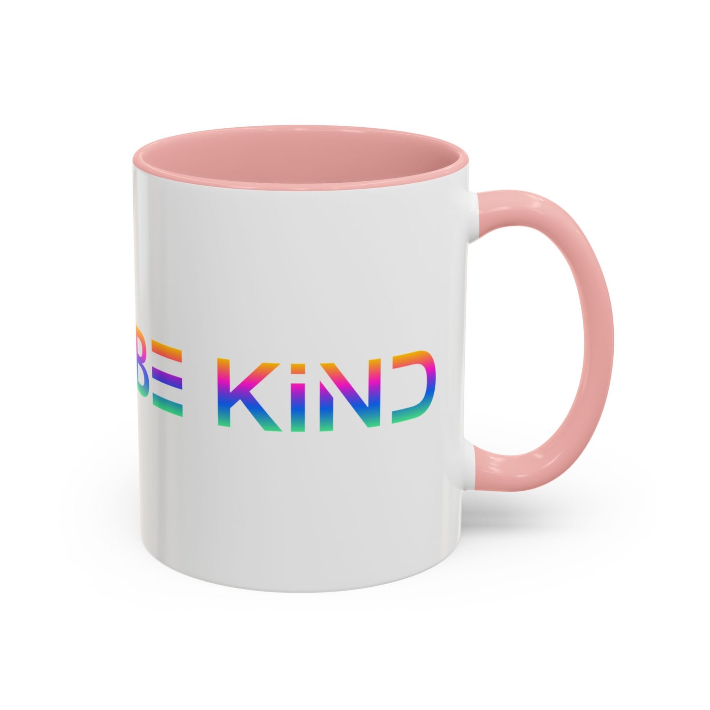 Be Kind Neon Accent Mug - 11oz Positivity Coffee Cup