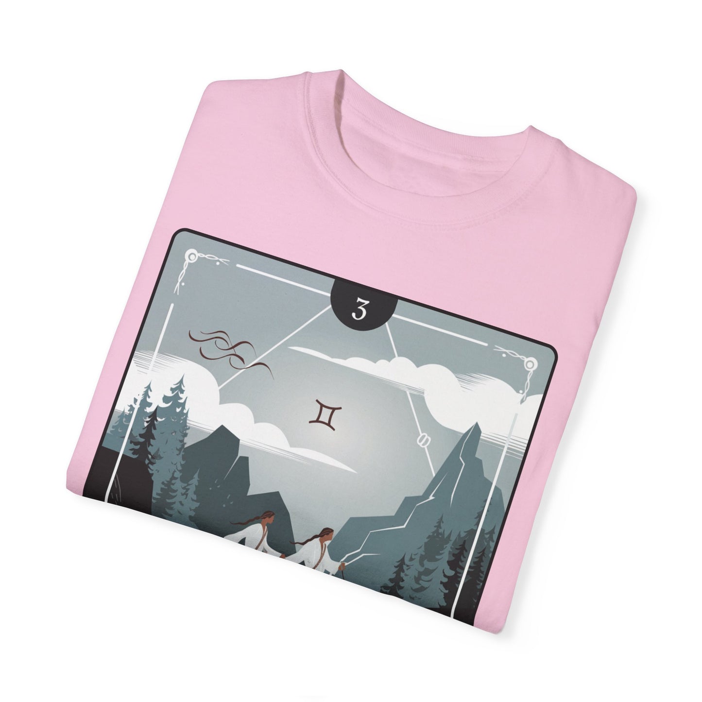 Gemini Zodiac Tarot T-Shirt – Duality in Motion