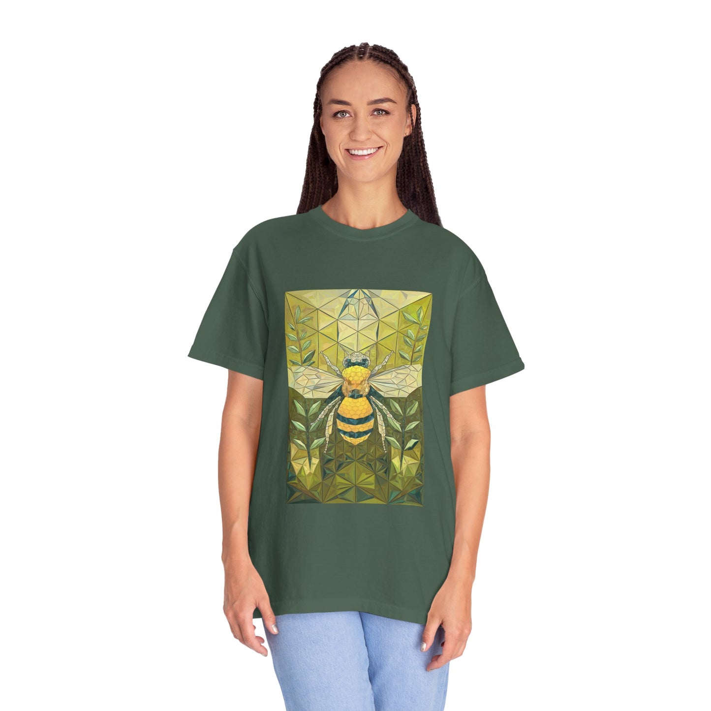 Spirit of the Bee Tee - Nature-Inspired Geometric Art T-Shirt