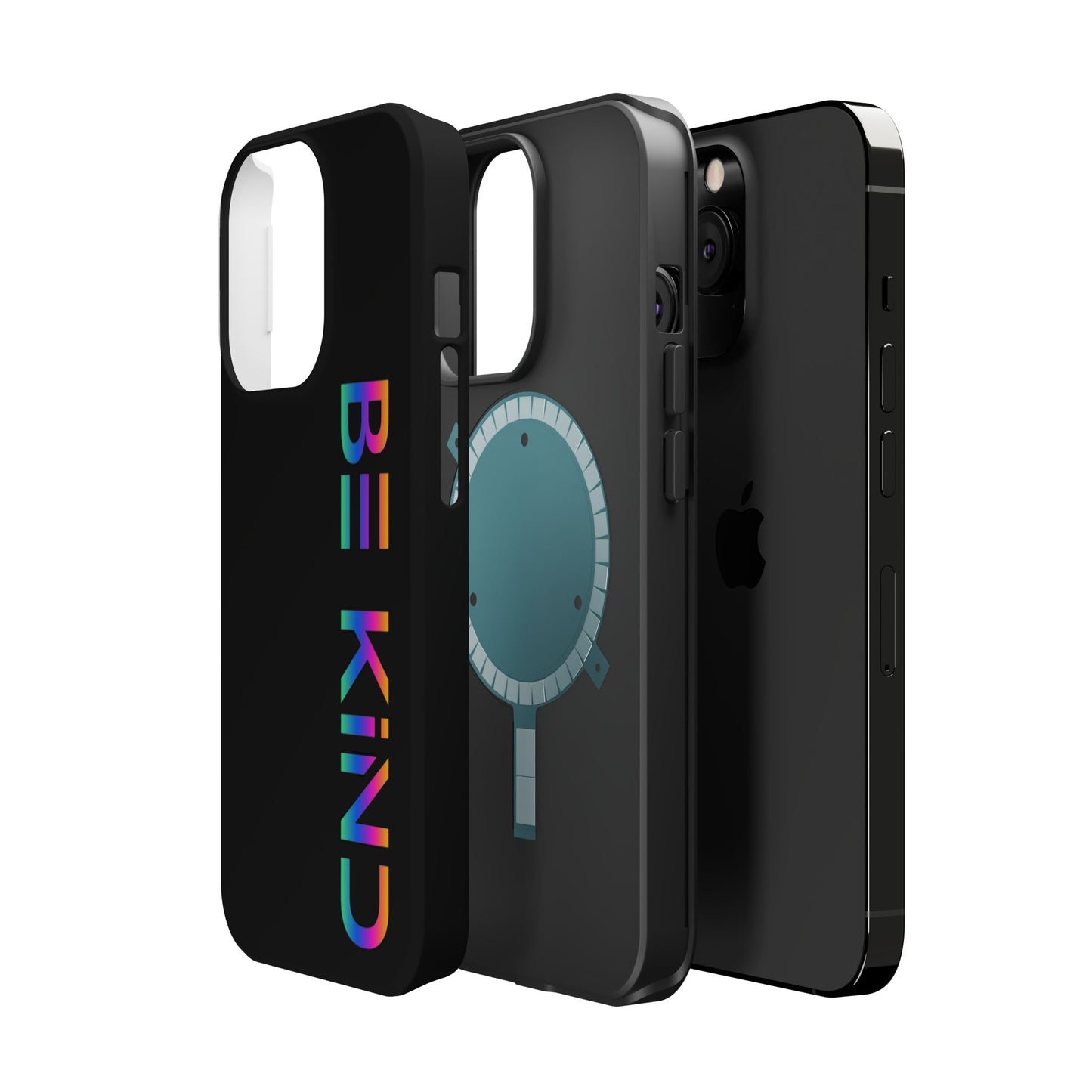 Be Kind Neon iPhone Case - Positive Vibes Protective Magnetic Tough Cases