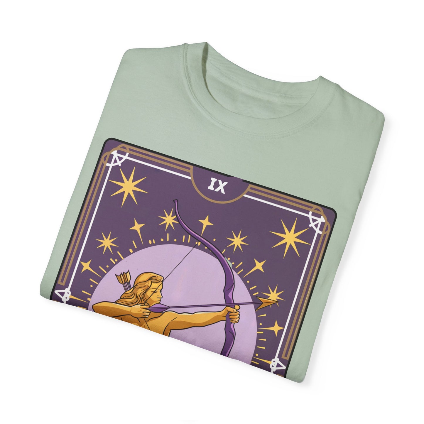 Sagittarius Archer Tarot Tee - Adventurous Centaur Zodiac Graphic T-Shirt