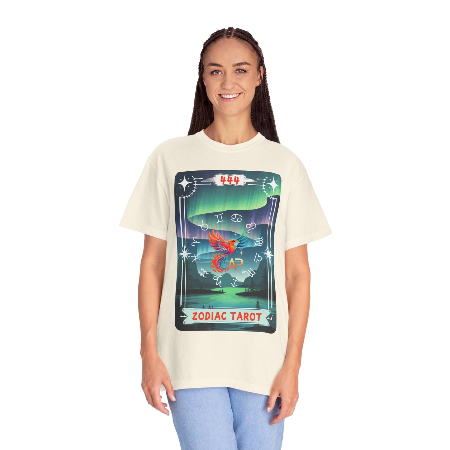 Zodiac Tarot Logo Tee - All Signs Mystical Graphic T-Shirt