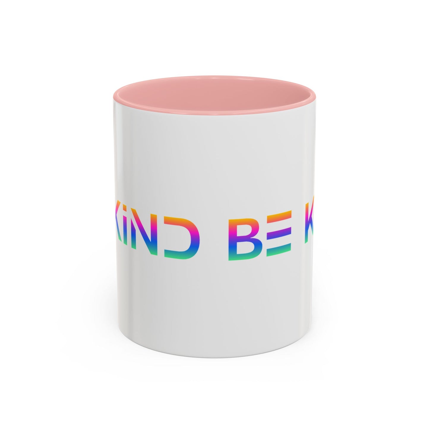 Be Kind Neon Accent Mug - 11oz Positivity Coffee Cup