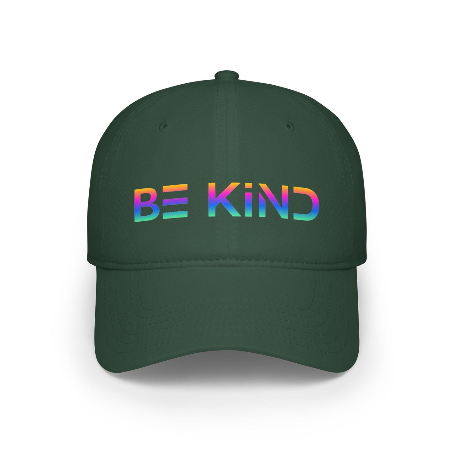 Be Kind Neon Low Profile Baseball Hat - Bold Positivity Baseball Cap