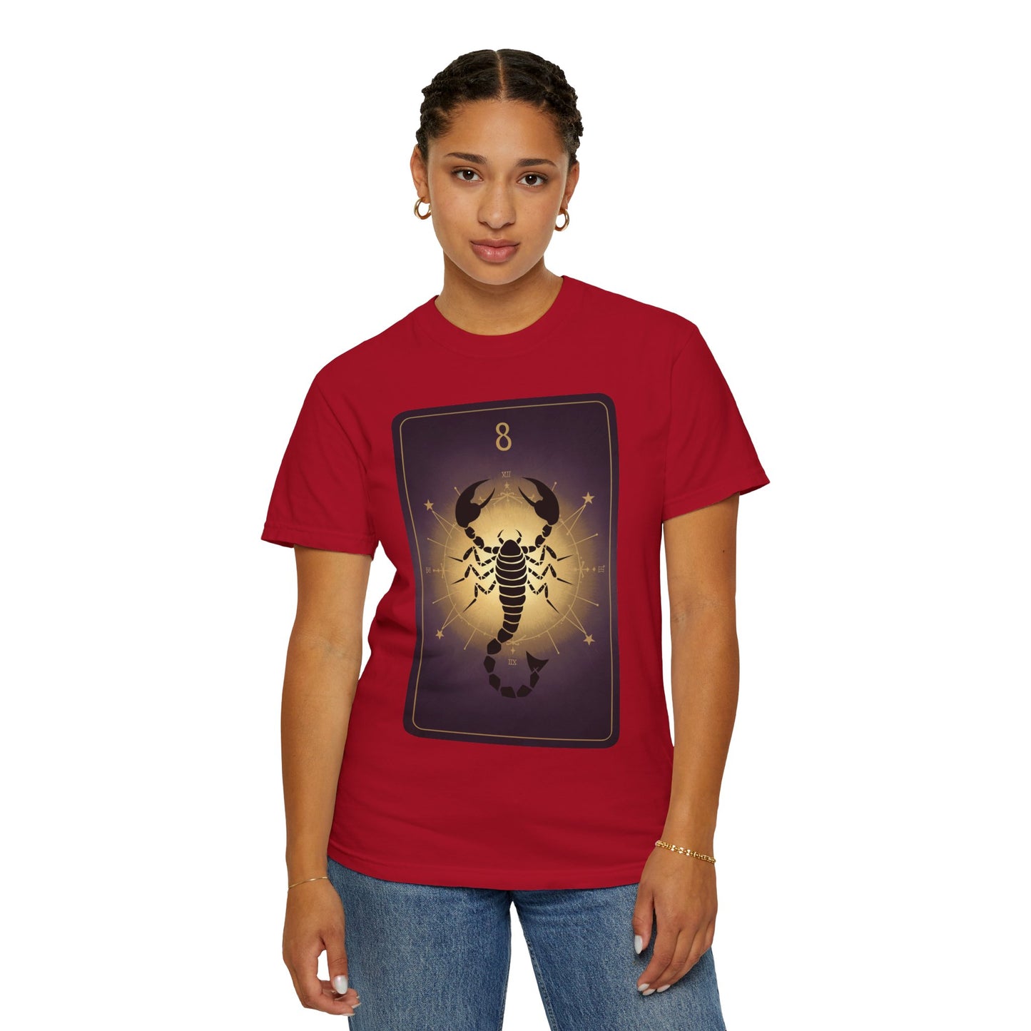 Scorpio Sting Tarot Tee - Intense Scorpion Zodiac Graphic T-Shirt