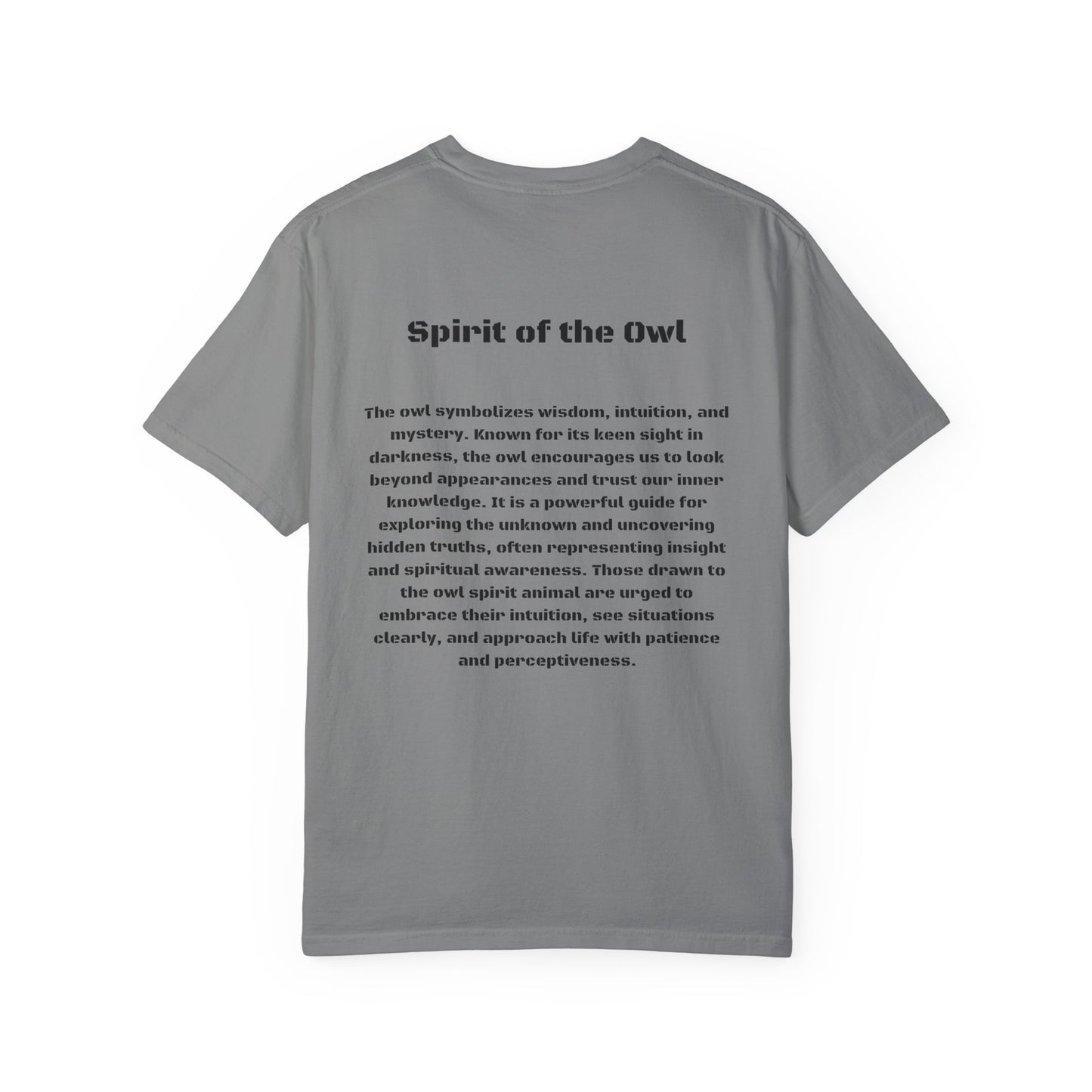 Spirit of the Owl Tee - Wisdom and Mystery Symbolism T-Shirt