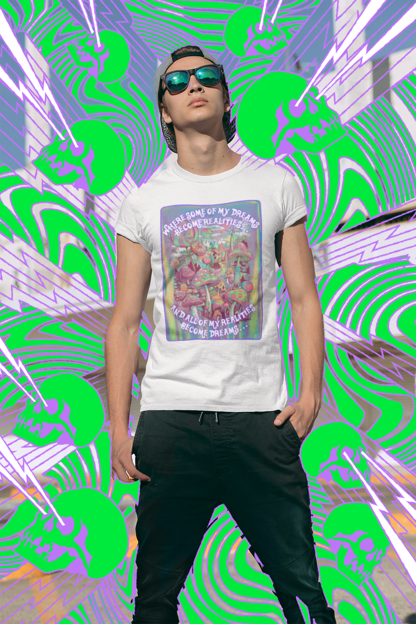 Pure Imagination - Wonka Inspired Dreamscape Realities Graphic Tee