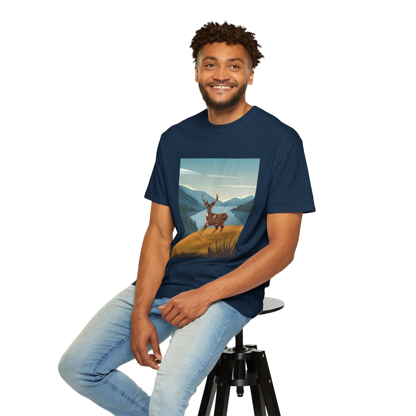 Spirit of the Deer Tee - Majestic Nature Symbolism T-Shirt