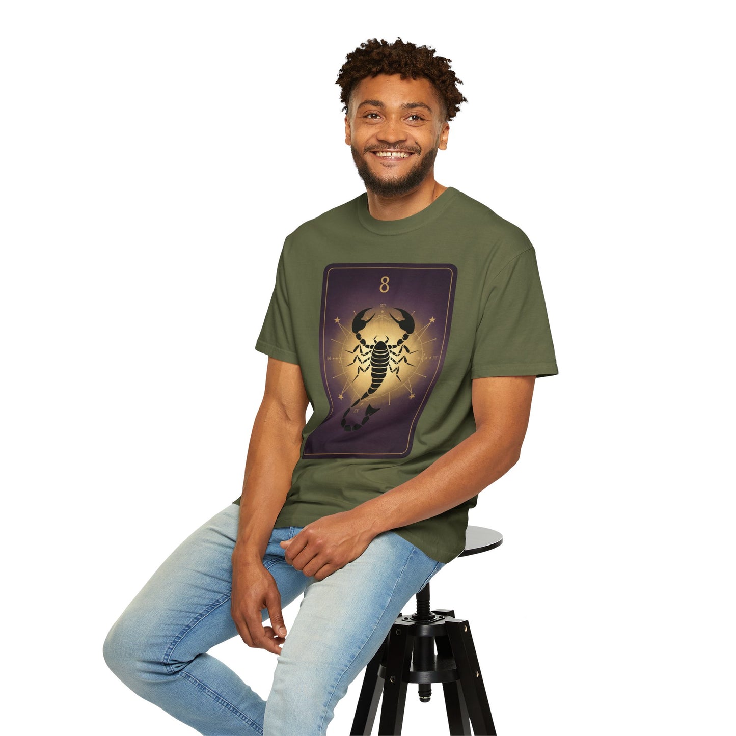 Scorpio Sting Tarot Tee - Intense Scorpion Zodiac Graphic T-Shirt