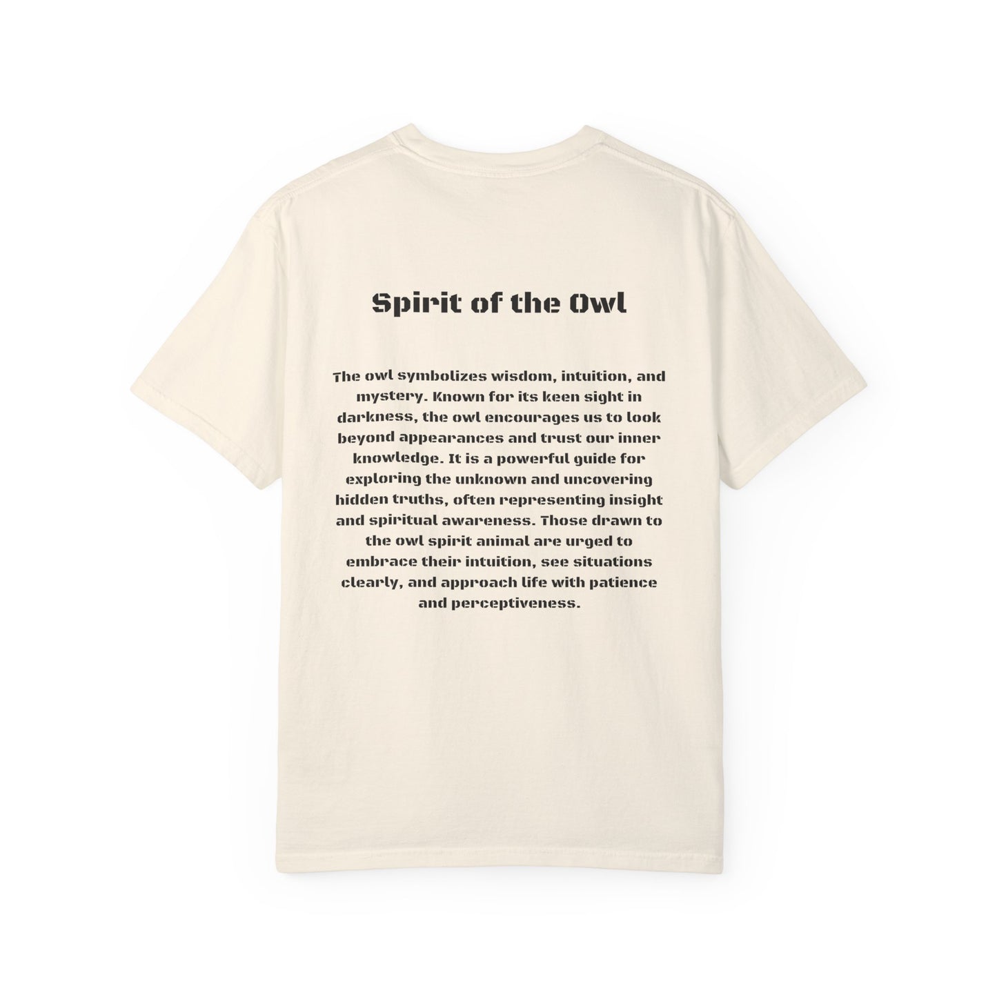 Spirit of the Owl Tee - Wisdom and Mystery Symbolism T-Shirt