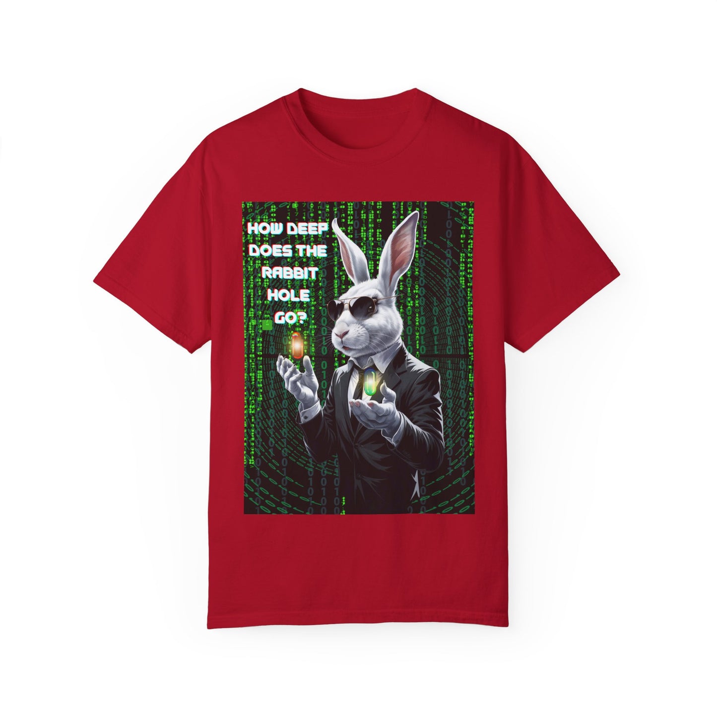 Rabbit Hole Tee - Wonderland Meets The Matrix Graphic T-Shirt