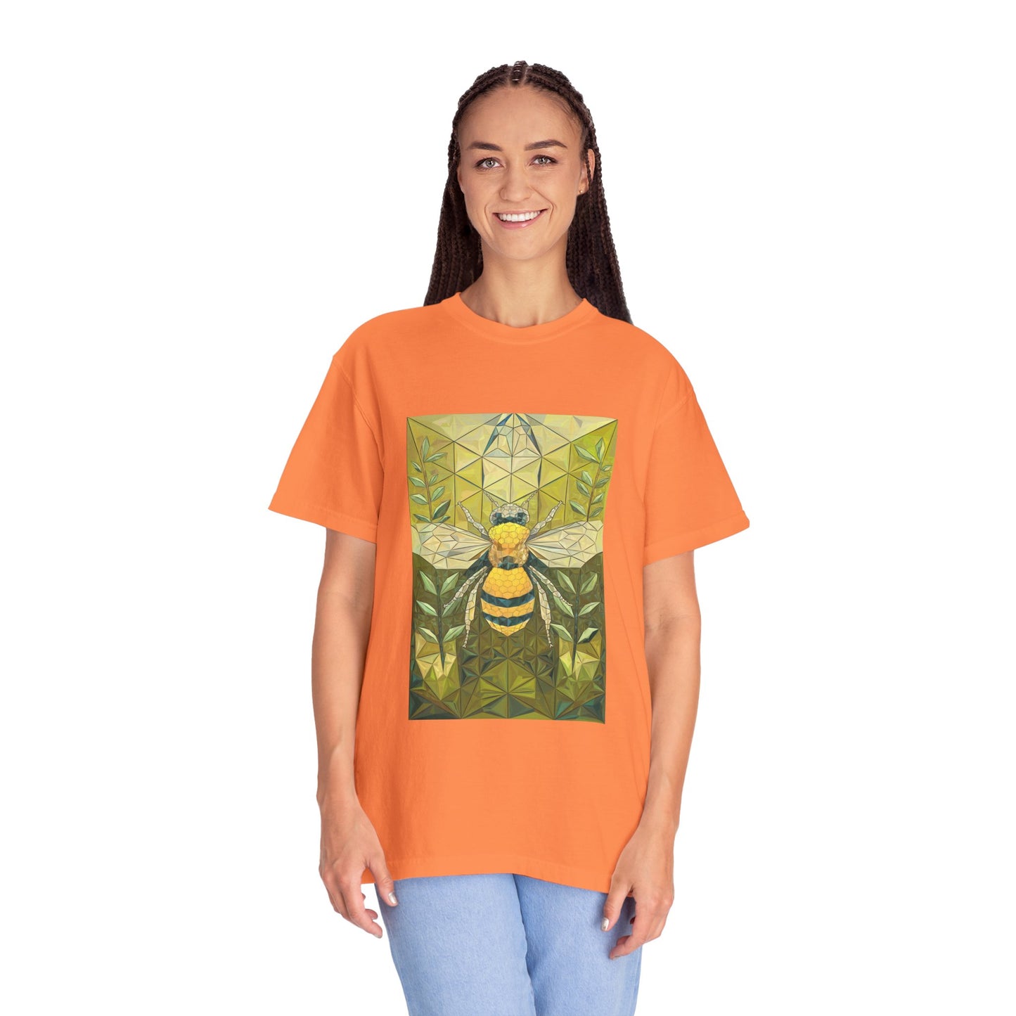 Spirit of the Bee Tee - Nature-Inspired Geometric Art T-Shirt