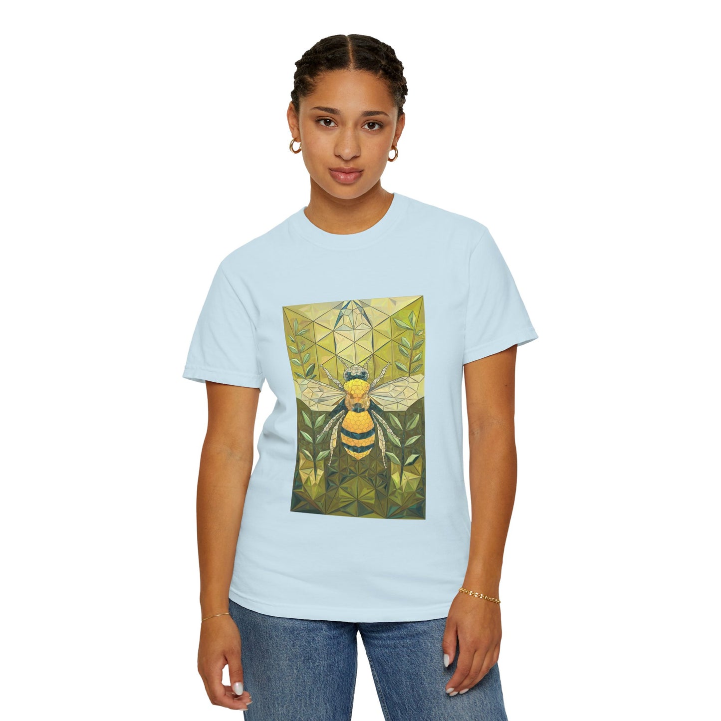 Spirit of the Bee Tee - Nature-Inspired Geometric Art T-Shirt