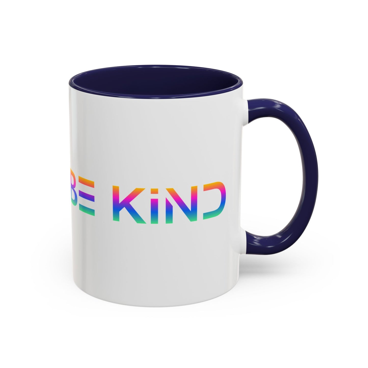 Be Kind Neon Accent Mug - 11oz Positivity Coffee Cup