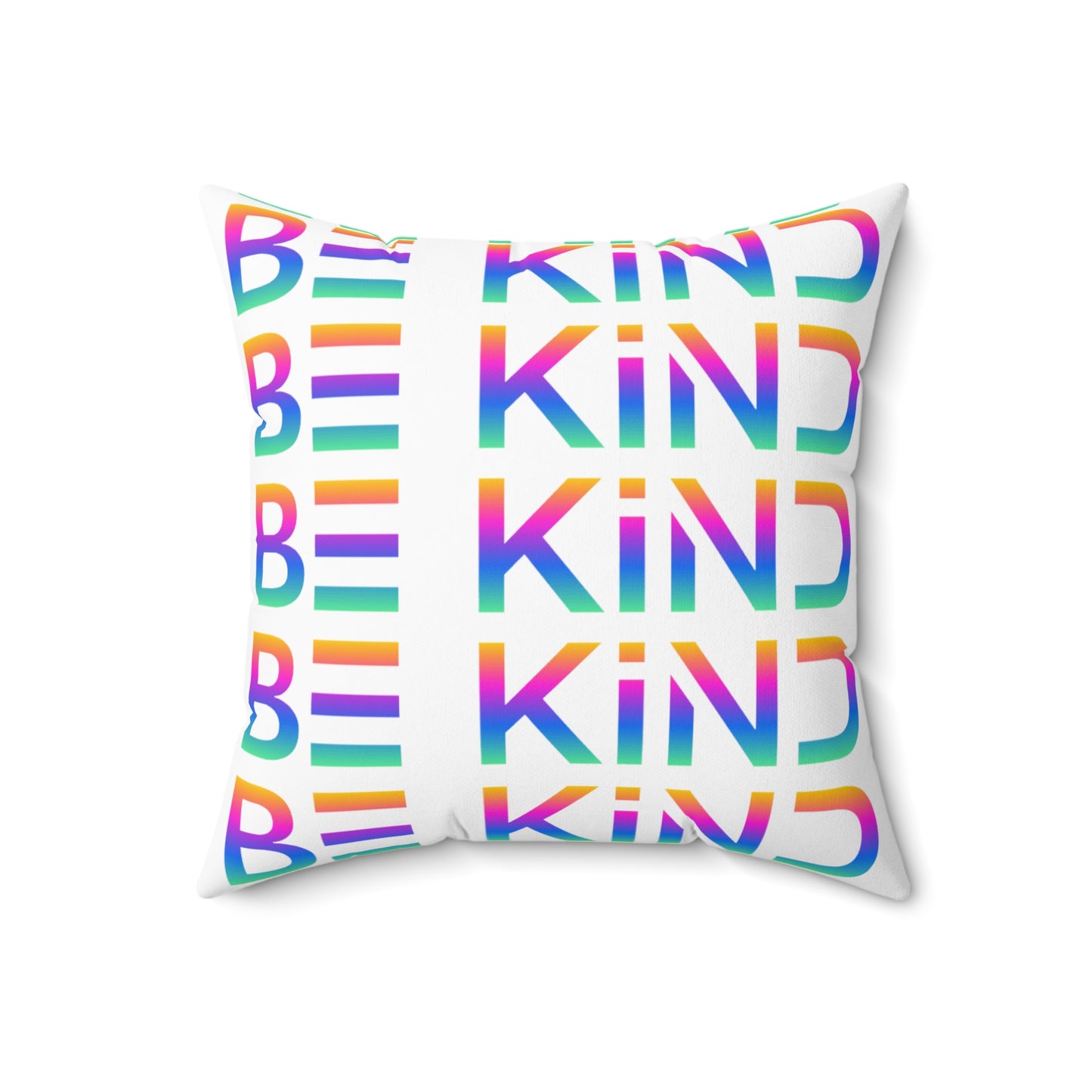 Be Kind Neon Accent Pillow - Vibrant Positivity Home Décor