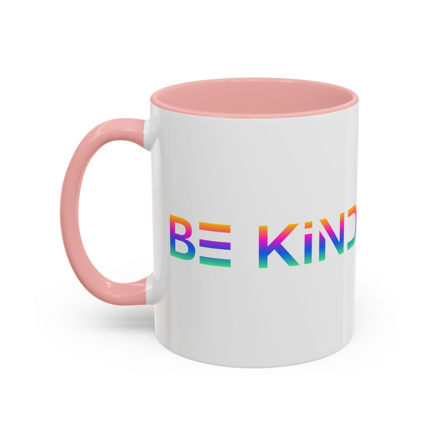 Be Kind Neon Accent Mug - 11oz Positivity Coffee Cup